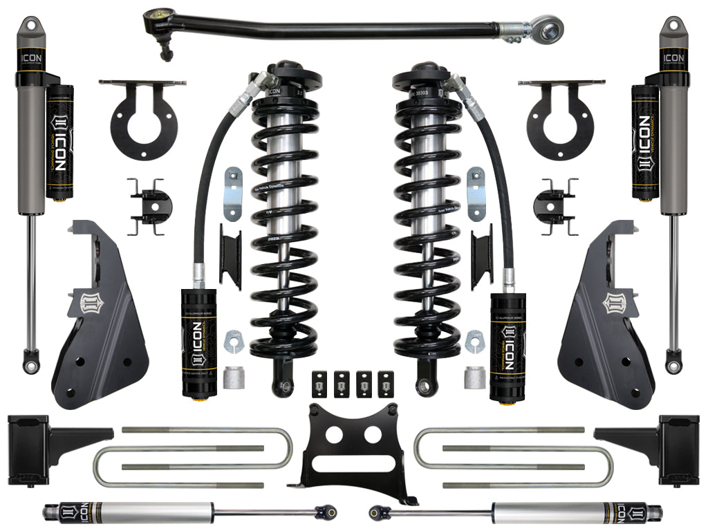 ICON Vehicle Dynamics K63153 17-22 FORD F-250/F-350 4-5.5" STAGE 3 COILOVER CONVERSION SYSTEM for Select Ford F-250 Super Duty, Ford F-350 Super Duty