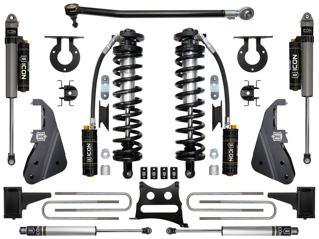 ICON Vehicle Dynamics K63154 17-22 FORD F-250/F-350 4-5.5" STAGE 4 COILOVER CONVERSION SYSTEM for Select Ford F-250 Super Duty, Ford F-350 Super Duty