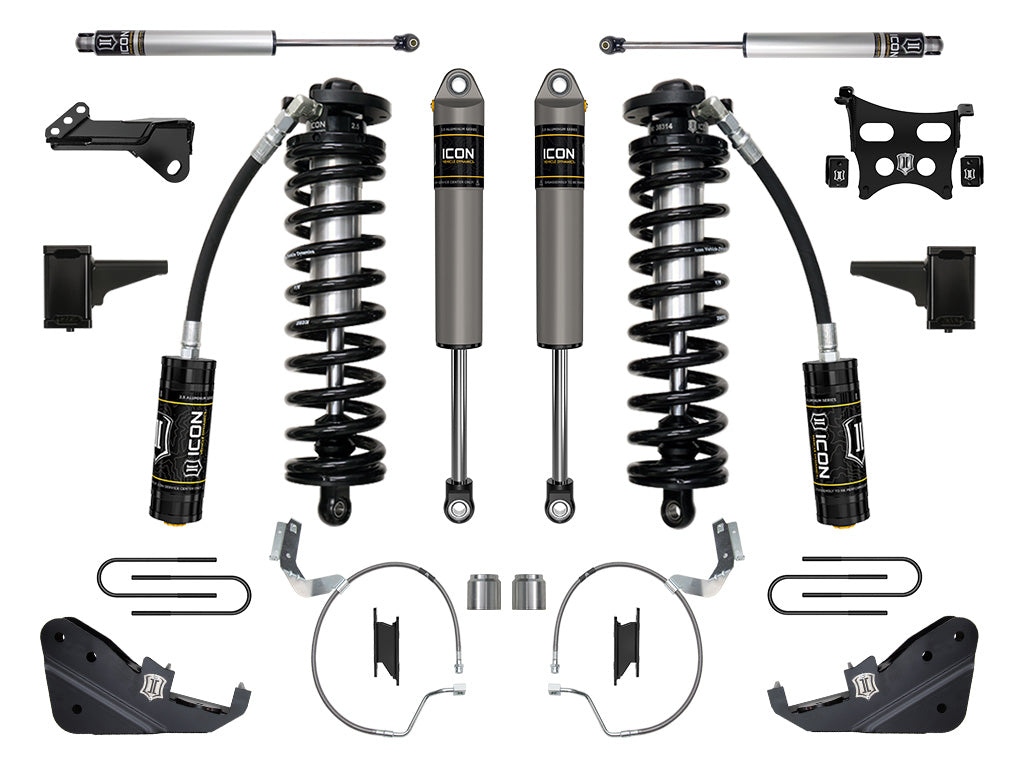 ICON Vehicle Dynamics K63173 23-25 FORD F250/F350 4-5.5" STAGE 3 COILOVER CONVERSION SYSTEM for Select Ford F-250 Super Duty, Ford F-350 Super Duty