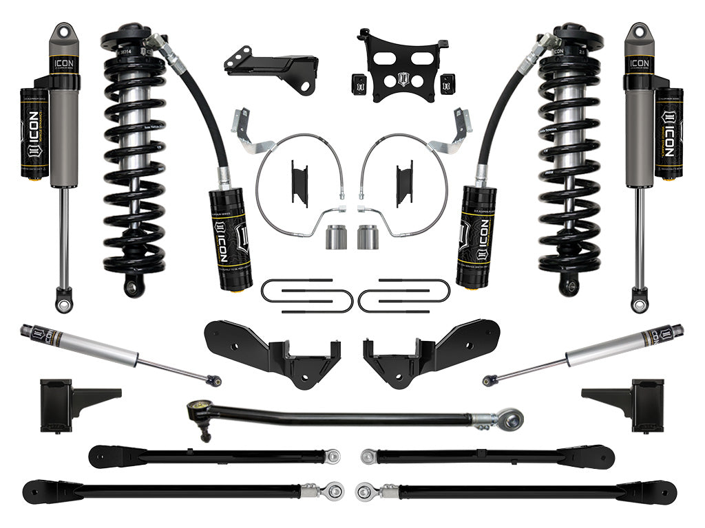 ICON Vehicle Dynamics K63176 23-25 FORD F250/F350 4-5.5" STAGE 6 COILOVER CONVERSION SYSTEM for Select Ford F-250 Super Duty, Ford F-350 Super Duty