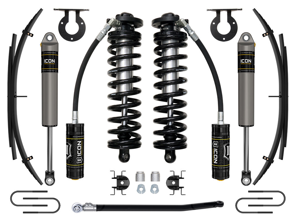 ICON Vehicle Dynamics K63182 08-10 FORD F250/F350 2.5-3" STAGE 2 COILOVER CONVERSION SYSTEM W EXPANSION PACK for Select Ford F-250 Super Duty, Ford F-350 Super Duty