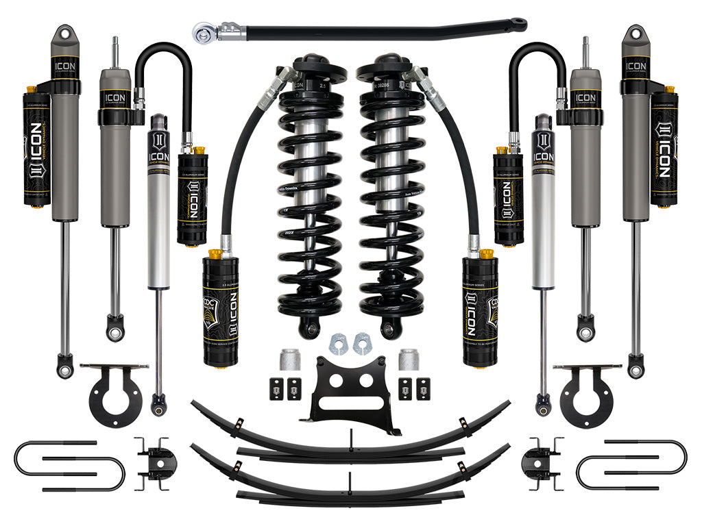 ICON Vehicle Dynamics K63185 08-10 FORD F250/F350 2.5-3" STAGE 5 COILOVER CONVERSION SYSTEM W EXPANSION PACK for Select Ford F-250 Super Duty, Ford F-350 Super Duty