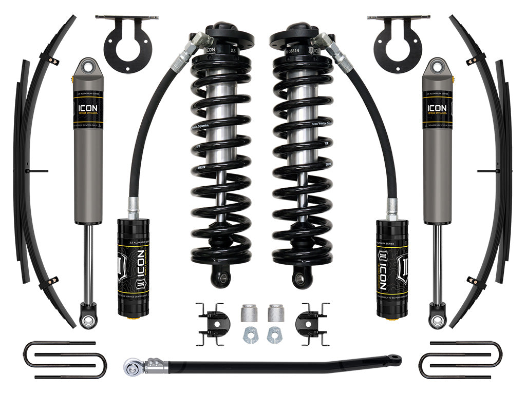 ICON Vehicle Dynamics K63192 11-16 FORD F250/F350 2.5-3" STAGE 2 COILOVER CONVERSION SYSTEM W EXPANSION PACK for Select Ford F-250 Super Duty, Ford F-350 Super Duty