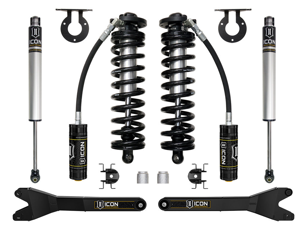 ICON Vehicle Dynamics K63201R 23-25 FORD F250/F350 2.5-3" STAGE 1 COILOVER CONVERSION SYSTEM W/ RADIUS ARMS for Select Ford F-250 Super Duty, Ford F-350 Super Duty