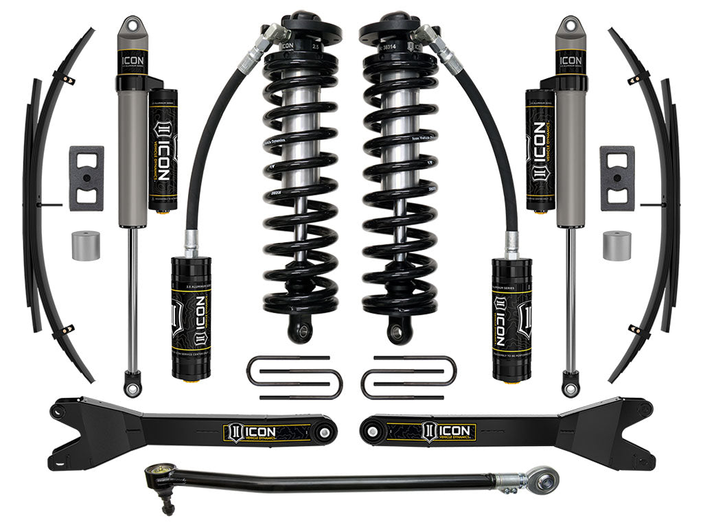 ICON Vehicle Dynamics K63203RL 23-25 FORD F250/F350 2.5-3" STAGE 3 CO CNV SYSTEM W/ RADIUS ARMS/EXPANSION PACK for Select Ford F-250 Super Duty, Ford F-350 Super Duty