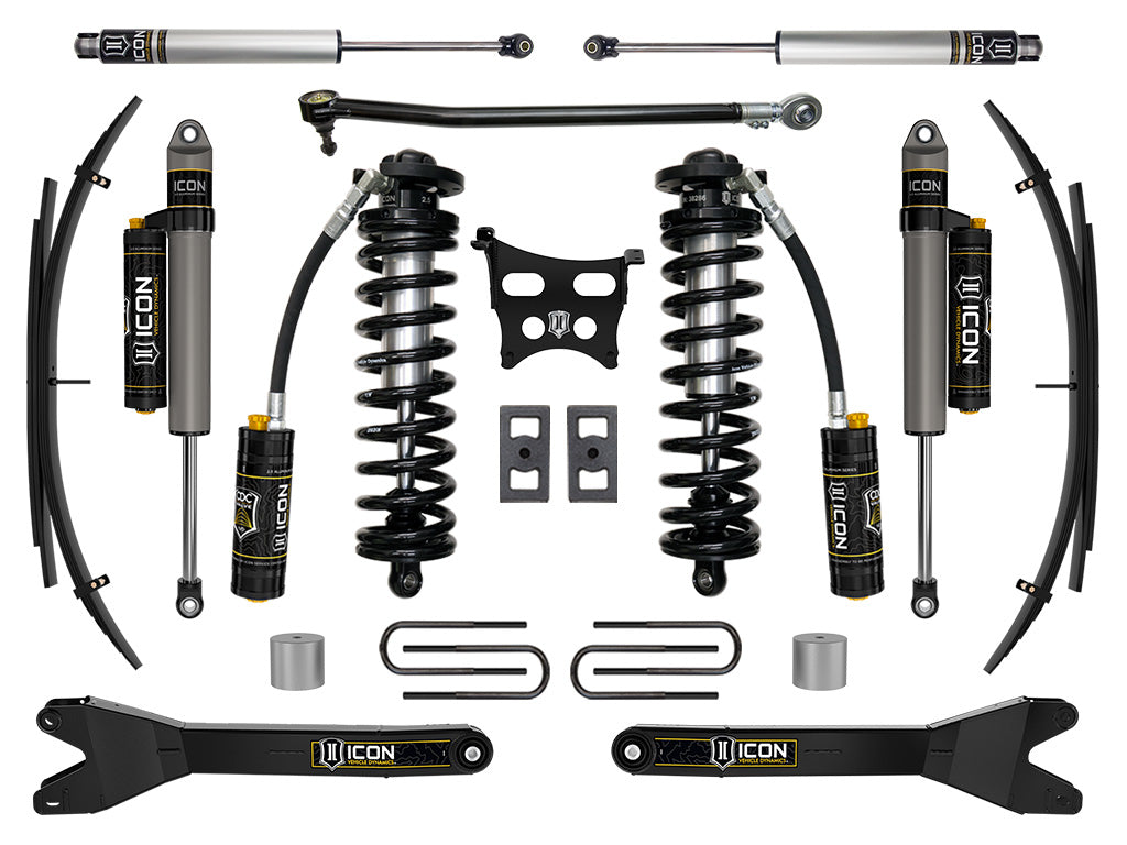 ICON Vehicle Dynamics K63204RL 23-25 FORD F250/F350 2.5-3" STAGE 4 C/O CONV SYS W/ RADIUS ARMS/EXPANSION PACKS for Select Ford F-250 Super Duty, Ford F-350 Super Duty
