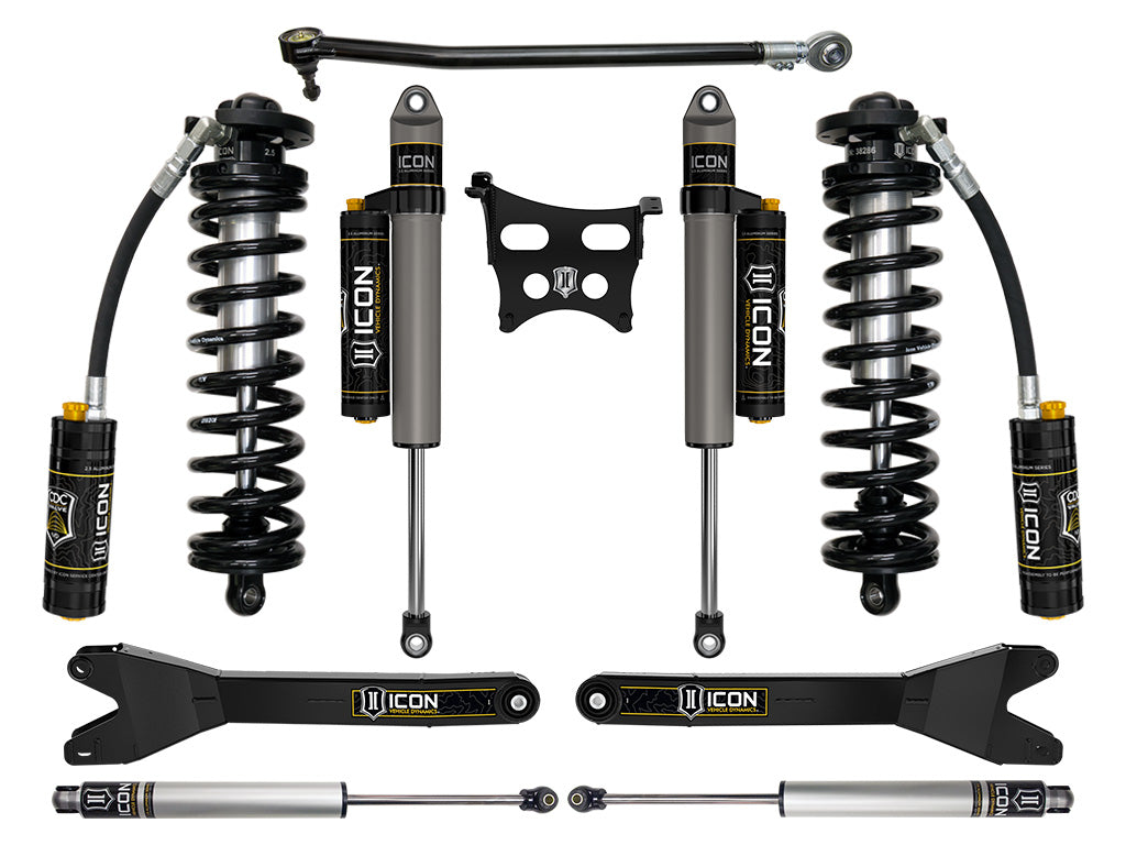 ICON Vehicle Dynamics K63204R 23-25 FORD F250/F350 2.5-3" STAGE 4 COILOVER CONVERSION SYSTEM W/ RADIUS ARMS for Select Ford F-250 Super Duty, Ford F-350 Super Duty