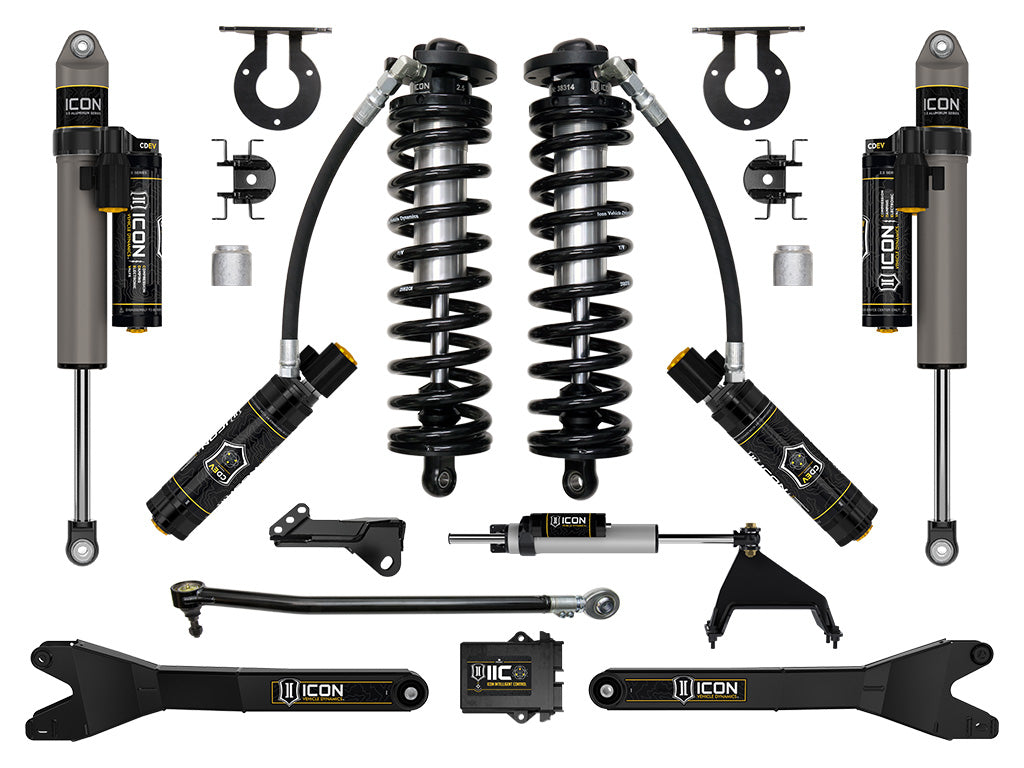 ICON Vehicle Dynamics K63206R 23-25 FORD F250/F350 2.5-3" STAGE 6 COILOVER CONVERSION SYSTEM W/ RADIUS ARMS for Select Ford F-250 Super Duty, Ford F-350 Super Duty