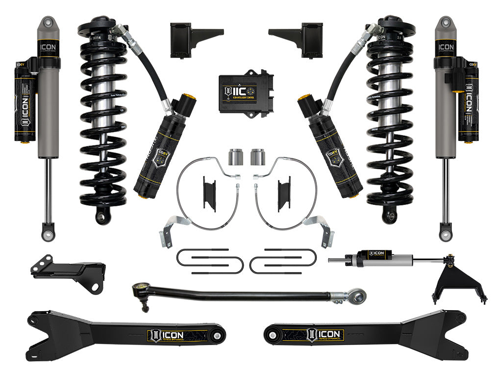 ICON Vehicle Dynamics K63218R 23-25 FORD F250/F350 4-5.5" STAGE 8 COILOVER CONVERSION SYSTEM W/ RADIUS ARMS for Select Ford F-250 Super Duty, Ford F-350 Super Duty