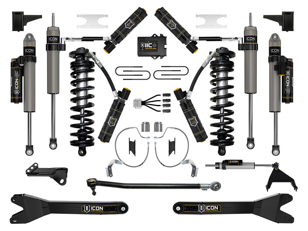 ICON Vehicle Dynamics K63219R 23-25 FORD F250/F350 4-5.5" STAGE 9 COILOVER CONVERSION SYSTEM W/ RADIUS ARMS for Select Ford F-250 Super Duty, Ford F-350 Super Duty