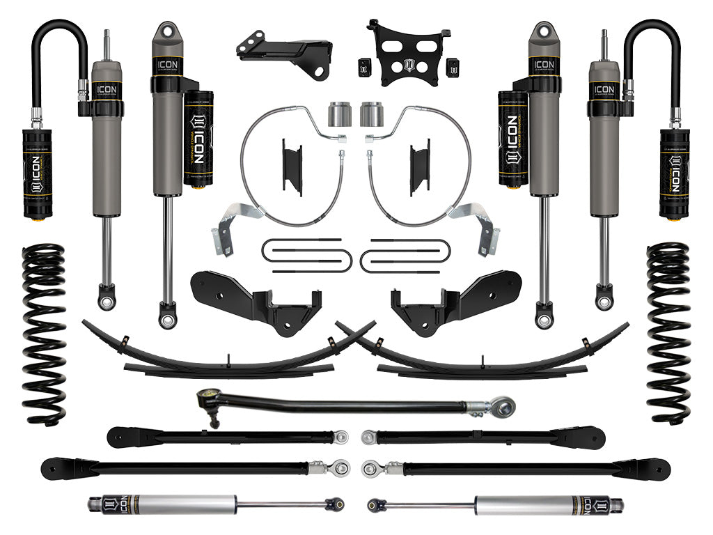 ICON Vehicle Dynamics K64536L 23-25 FORD F250/F350 4.5" STAGE 6 SUSPENSION SYSTEM GAS W/ EXPANSION PACKS for Select Ford F-250 Super Duty, Ford F-350 Super Duty