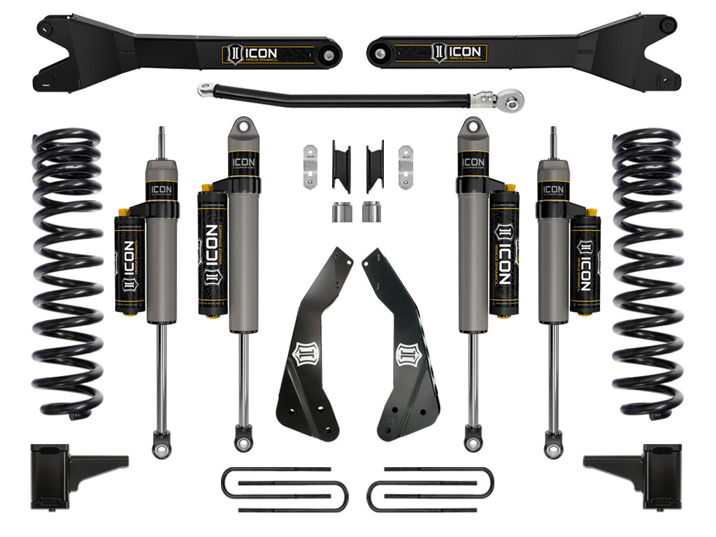 ICON Vehicle Dynamics K64563R 11-16 FORD F250/F350 4.5" STAGE 4 SUSPENSION SYSTEM W RADIUS ARM for Select Ford F-250 Super Duty, Ford F-350 Super Duty