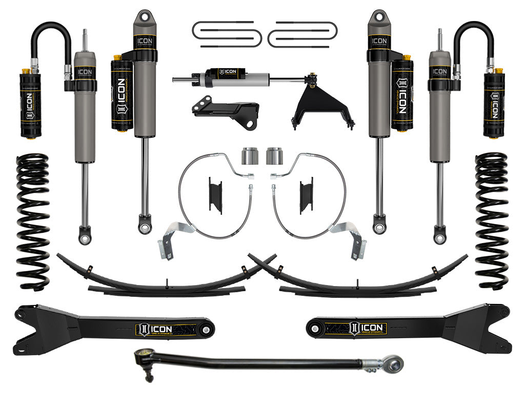 ICON Vehicle Dynamics K65904RL 23-25 FORD F250/F350 4.5" STAGE 5 SUSP SYS DIESEL RADIUS ARMS/EXPANSION PACKS for Select Ford F-250 Super Duty, Ford F-350 Super Duty