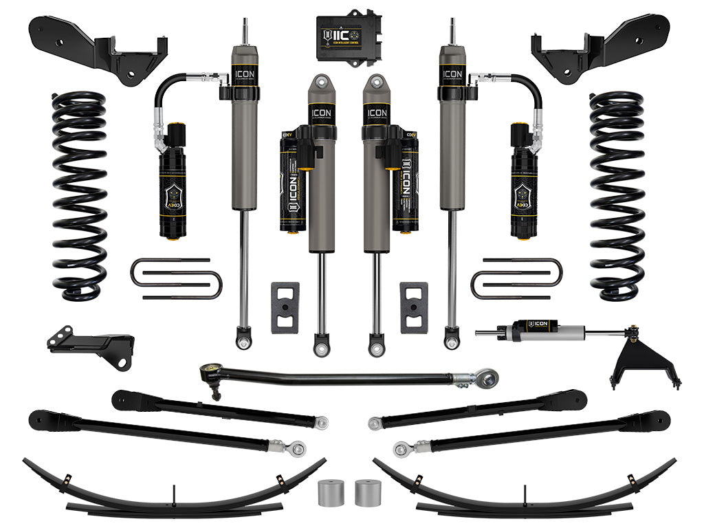ICON Vehicle Dynamics K65919L 23-25 FORD F250/F350 GAS 2.5" STAGE 6 SUSPENSION SYSTEM W/ 4-LINK/EXPANSION PACK for Select Ford F-250 Super Duty, Ford F-350 Super Duty