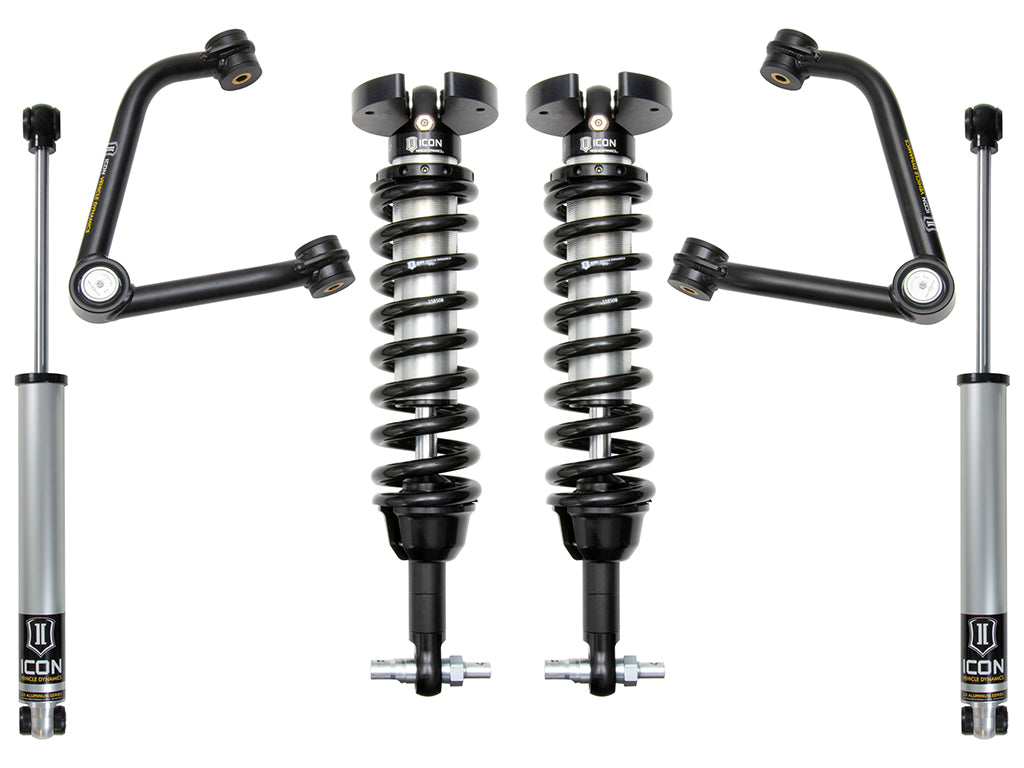 ICON Vehicle Dynamics K73062T 19-23 GM 1500 1.5-3.5" STAGE 2 SUSPENSION SYSTEM W TUBULAR UCA for Select Chevrolet Silverado 1500, Chevrolet Silverado LTD, GMC Sierra 1500, GMC Sierra Limited