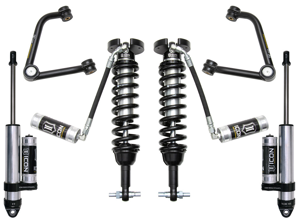 ICON Vehicle Dynamics K73063T 19-23 GM 1500 1.5-3.5" STAGE 3 SUSPENSION SYSTEM W TUBULAR UCA for Select Chevrolet Silverado 1500, Chevrolet Silverado LTD, GMC Sierra 1500, GMC Sierra Limited