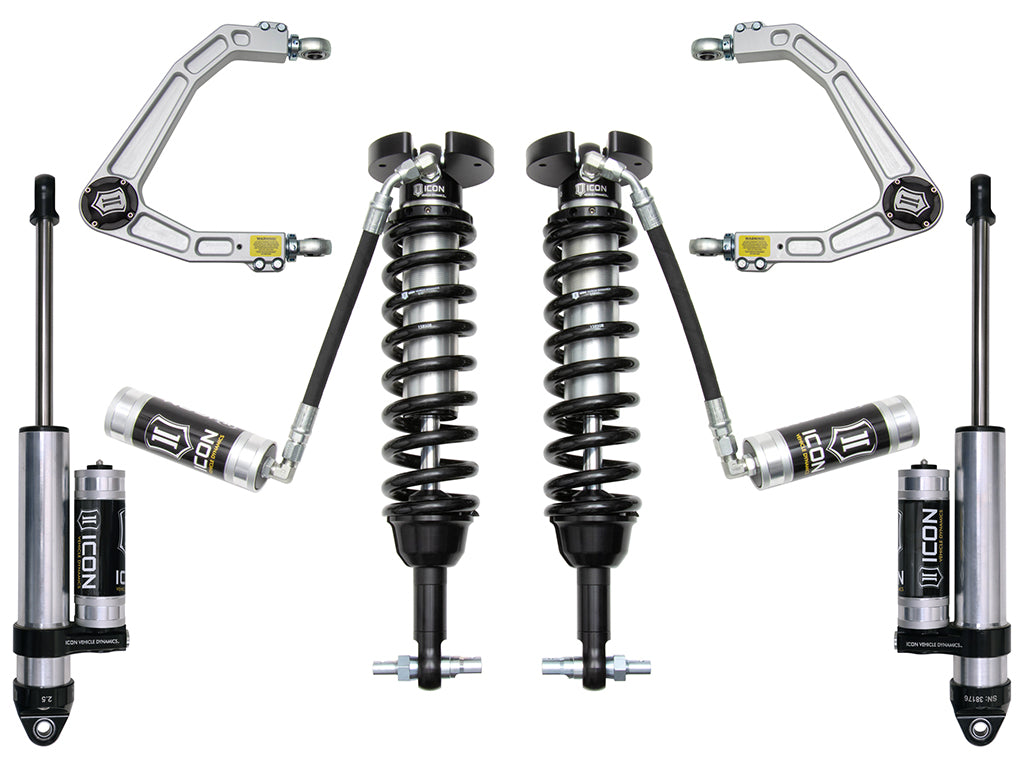 ICON Vehicle Dynamics K73063 19-23 GM 1500 1.5-3.5" STAGE 3 SUSPENSION SYSTEM W BILLET UCA for Select Chevrolet Silverado 1500, Chevrolet Silverado LTD, GMC Sierra 1500, GMC Sierra Limited