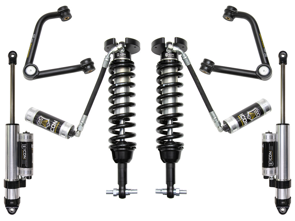 ICON Vehicle Dynamics K73064T 19-23 GM 1500 1.5-3.5" STAGE 4 SUSPENSION SYSTEM W TUBULAR UCA for Select Chevrolet Silverado 1500, Chevrolet Silverado LTD, GMC Sierra 1500, GMC Sierra Limited