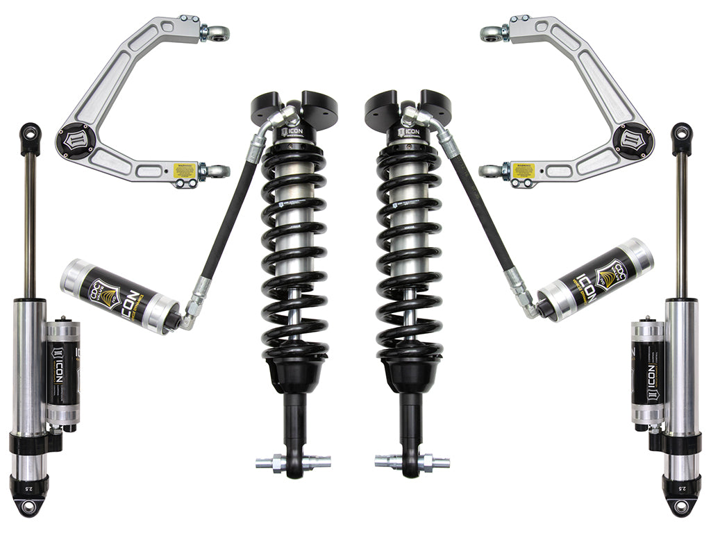 ICON Vehicle Dynamics K73064 19-23 GM 1500 1.5-3.5" STAGE 4 SUSPENSION SYSTEM W BILLET UCA for Select Chevrolet Silverado 1500, Chevrolet Silverado LTD, GMC Sierra 1500, GMC Sierra Limited