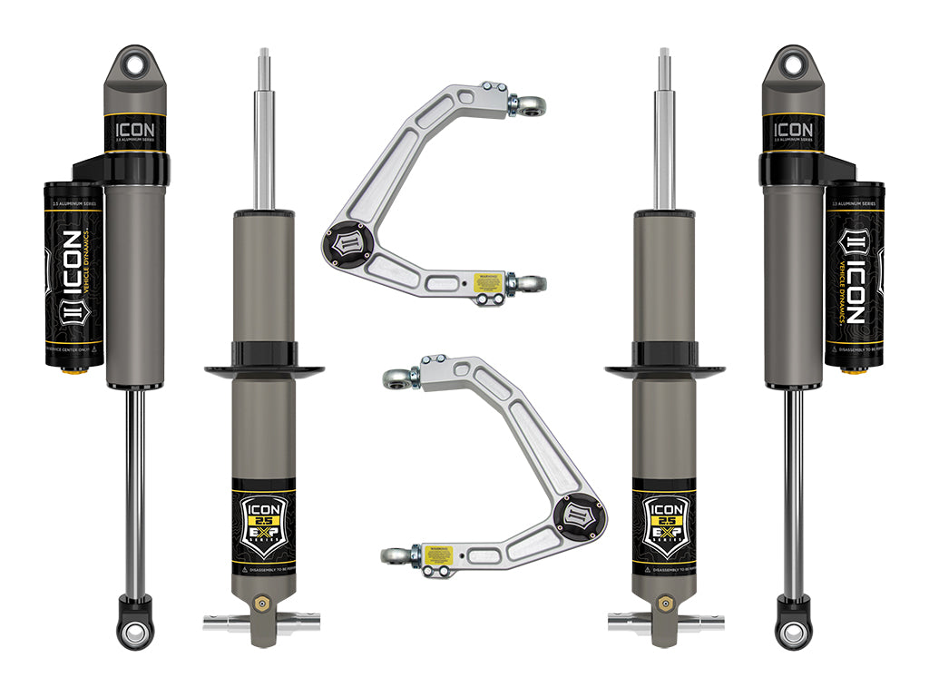 ICON Vehicle Dynamics K73073 19-23 GM 1500 2.38-3.75" STAGE 3 EXP SUSPENSION SYSTEM W BILLET UCA for Select Chevrolet Silverado 1500, GMC Sierra