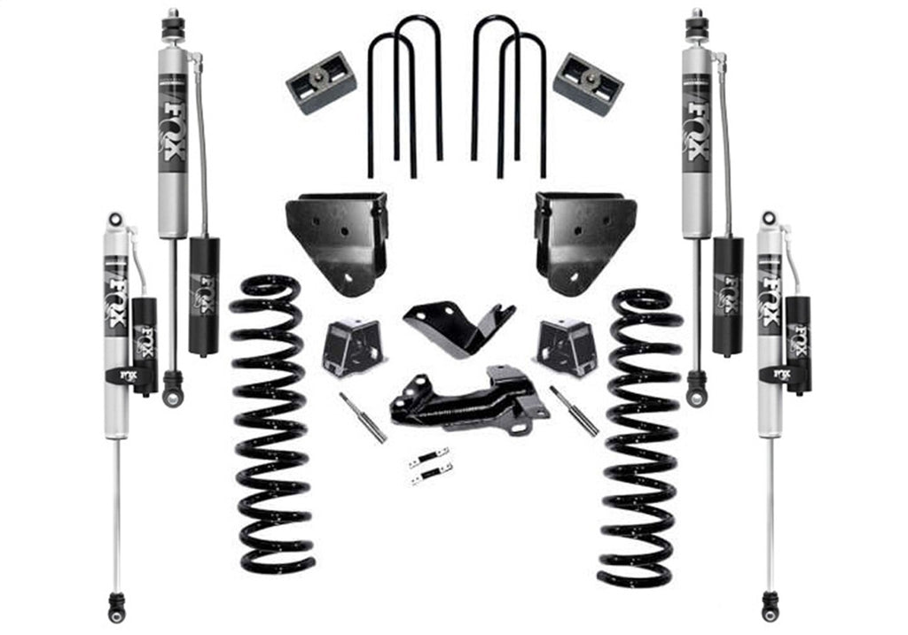 Superlift K796FX 4in. Lift Kit w/FOX 2.0 Res Shocks-05-07 F2/350 4WD Dsl w/o4LinkArms w/oRdsArms for Select Ford F-250 Super Duty, Ford F-350 Super Duty