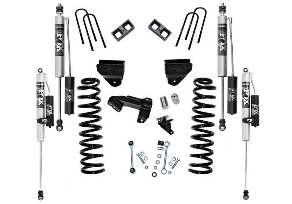 Superlift K854FX 4in. Lift Kit w/FOX 2.0 Res Shks-08-10 F2/350 4WD Dsl w/o 4Link Arms w/oRadArms for Select Ford F-250 Super Duty, Ford F-350 Super Duty