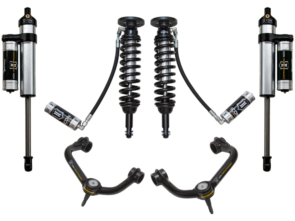 ICON Vehicle Dynamics K93004T 09-13 FORD F150 4WD 1.75-2.63" STAGE 4 SUSPENSION SYSTEM W TUBULAR UCA for Select Ford F-150