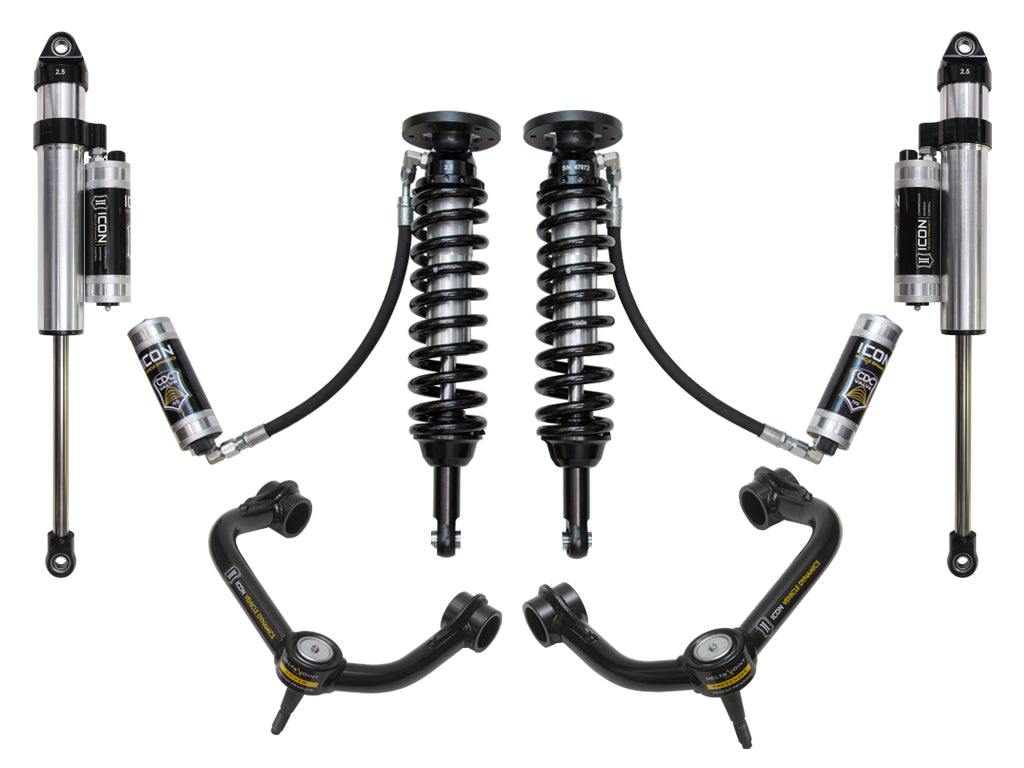 ICON Vehicle Dynamics K93005T 09-13 FORD F150 4WD 1.75-2.63" STAGE 5 SUSPENSION SYSTEM W TUBULAR UCA for Select Ford F-150