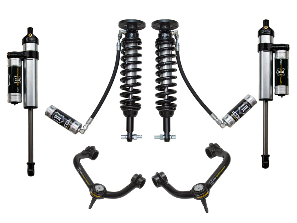 ICON Vehicle Dynamics K93064T 2014 FORD F150 4WD 1.75-2.63" STAGE 4 SUSPENSION SYSTEM W TUBULAR UCA for Select Ford F-150