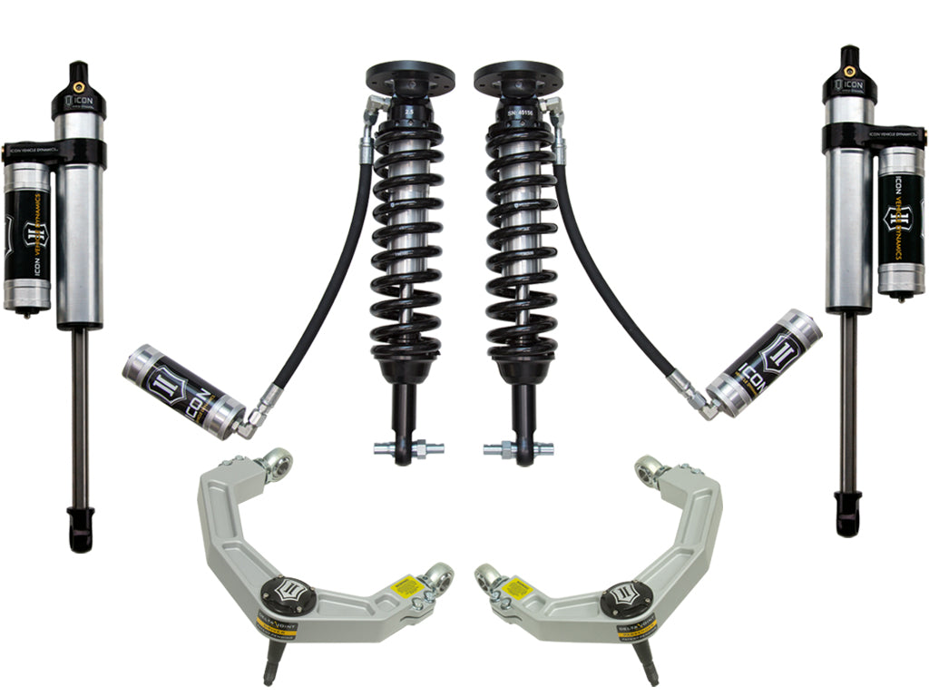 ICON Vehicle Dynamics K93064 2014 FORD F150 4WD 1.75-2.63" STAGE 4 SUSPENSION SYSTEM W BILLET UCA for Select Ford F-150