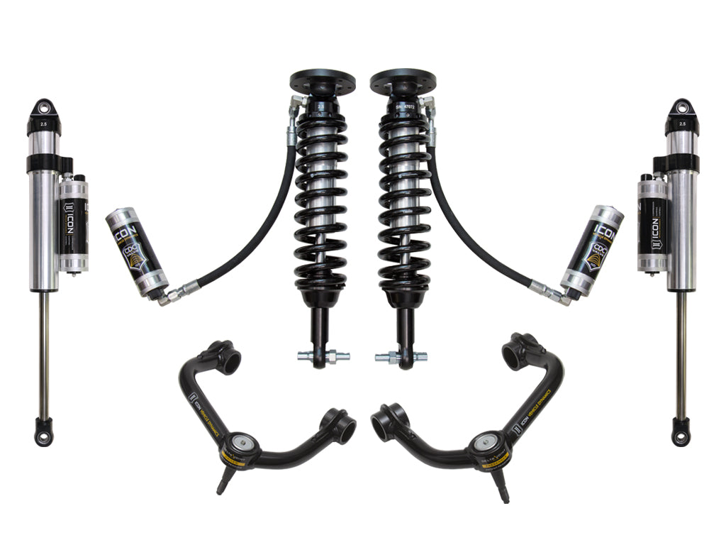 ICON Vehicle Dynamics K93065T 2014 FORD F150 4WD 1.75-2.63" STAGE 5 SUSPENSION SYSTEM W TUBULAR UCA for Select Ford F-150