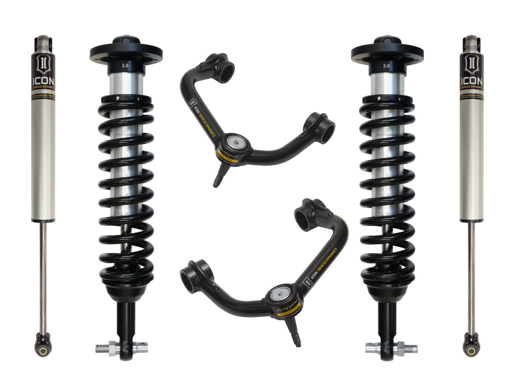 ICON Vehicle Dynamics K93072T 2014 FORD F150 2WD 0-2.63" STAGE 2 SUSPENSION SYSTEM W TUBULAR UCA for Select Ford F-150