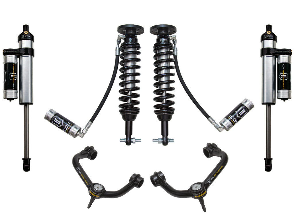 ICON Vehicle Dynamics K93074T 2014 FORD F150 2WD 1.75-2.63" STAGE 4 SUSPENSION SYSTEM W TUBULAR UCA for Select Ford F-150