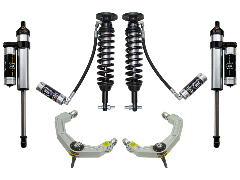 ICON Vehicle Dynamics K93074 2014 FORD F150 2WD 1.75-2.63" STAGE 4 SUSPENSION SYSTEM W BILLET UCA for Select Ford F-150