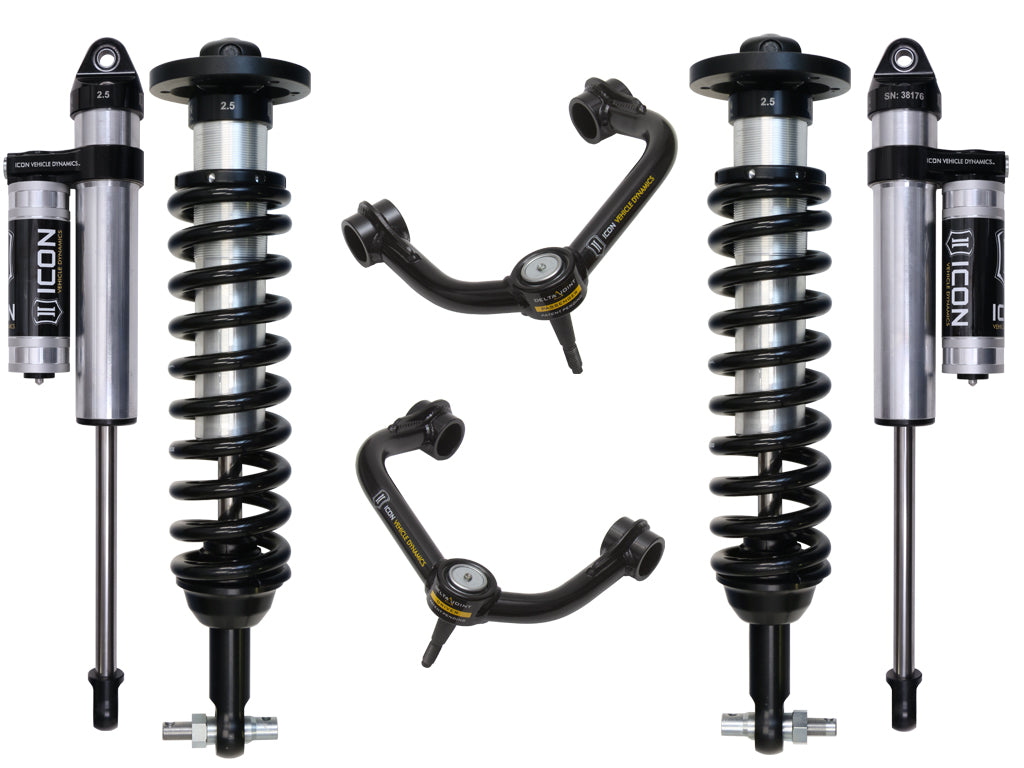 ICON Vehicle Dynamics K93083T 2015-2020 FORD F150 4WD 0-2.63" STAGE 3 SUSPENSION SYSTEM W TUBULAR UCA for Select Ford F-150