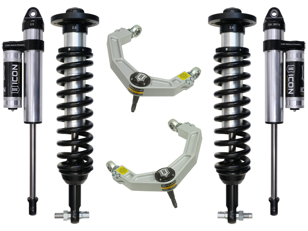 ICON Vehicle Dynamics K93083 2015-2020 FORD F150 4WD 0-2.63" STAGE 3 SUSPENSION SYSTEM W BILLET UCA for Select Ford F-150