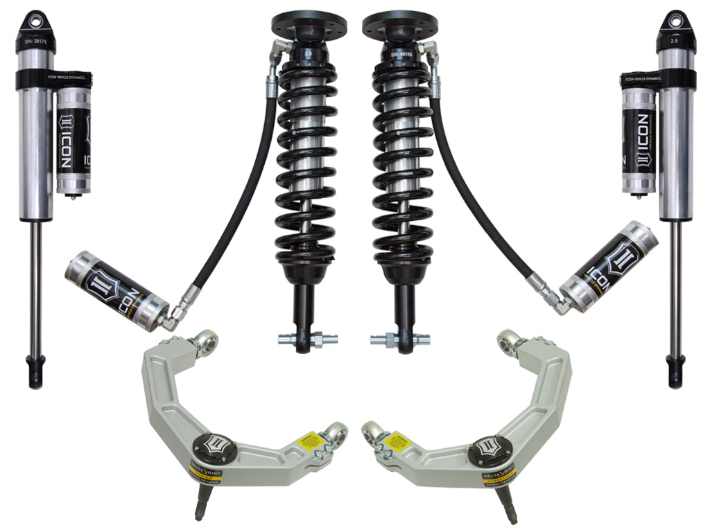 ICON Vehicle Dynamics K93084 2015-2020 FORD F150 4WD 2-2.63" STAGE 4 SUSPENSION SYSTEM W BILLET UCA for Select Ford F-150