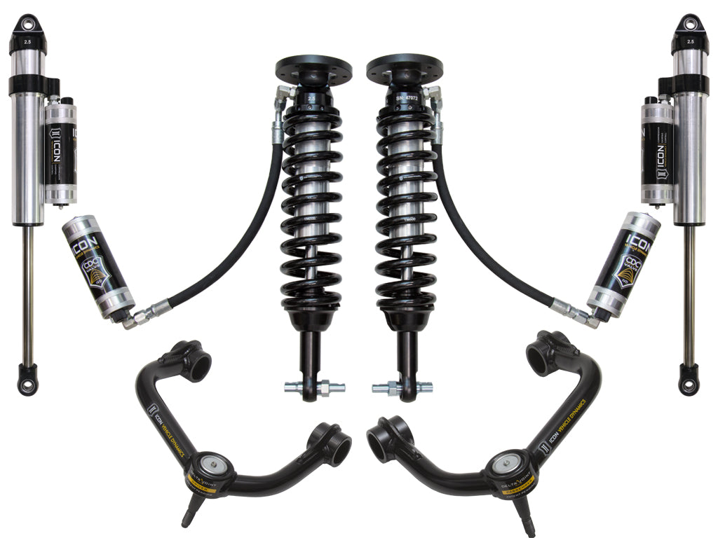 ICON Vehicle Dynamics K93085T 2015-2020 FORD F150 4WD 2-2.63" STAGE 5 SUSPENSION SYSTEM W TUBULAR UCA for Select Ford F-150