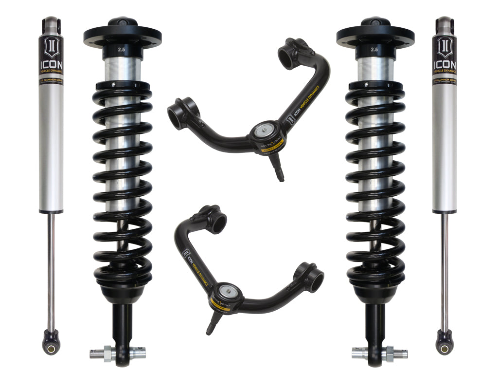 ICON Vehicle Dynamics K93092T 2015-2020 FORD F150 2WD 0-3" STAGE 2 SUSPENSION SYSTEM W TUBULAR UCA for Select Ford F-150