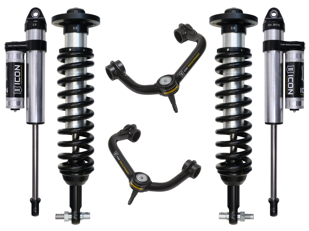 ICON Vehicle Dynamics K93093T 2015-2020 FORD F150 2WD 0-3" STAGE 3 SUSPENSION SYSTEM W TUBULAR UCA for Select Ford F-150