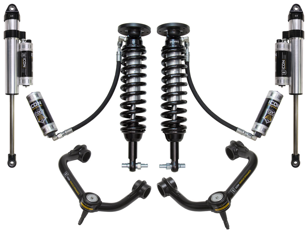 ICON Vehicle Dynamics K93095T 2015-2020 FORD F150 2WD 1.75-3" STAGE 5 SUSPENSION SYSTEM W TUBULAR UCA for Select Ford F-150
