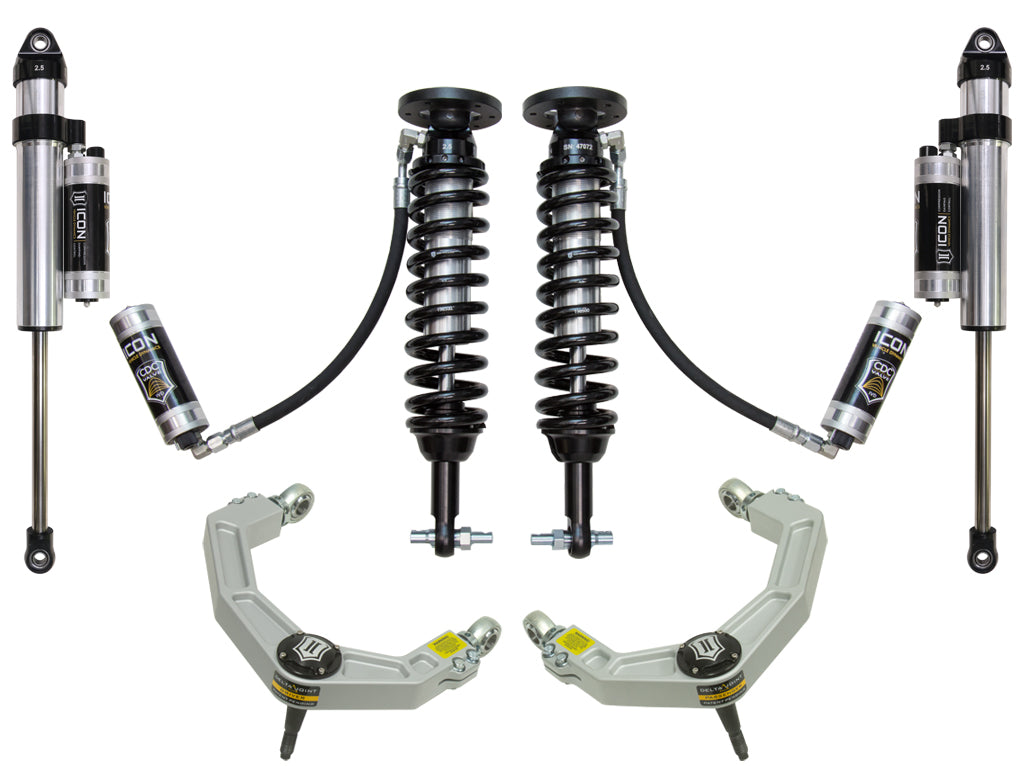 ICON Vehicle Dynamics K93095 2015-2020 FORD F150 2WD 1.75-3" STAGE 5 SUSPENSION SYSTEM W BILLET UCA for Select Ford F-150