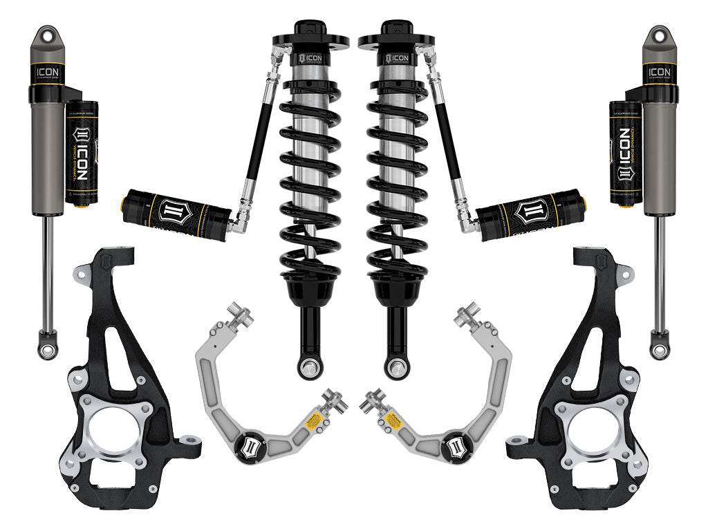 ICON Vehicle Dynamics K93143 21-24 FORD F150 4WD 3.5-4.5" STAGE 3 SUSPENSION SYSTEM W BILLET UCA for Select Ford F-150