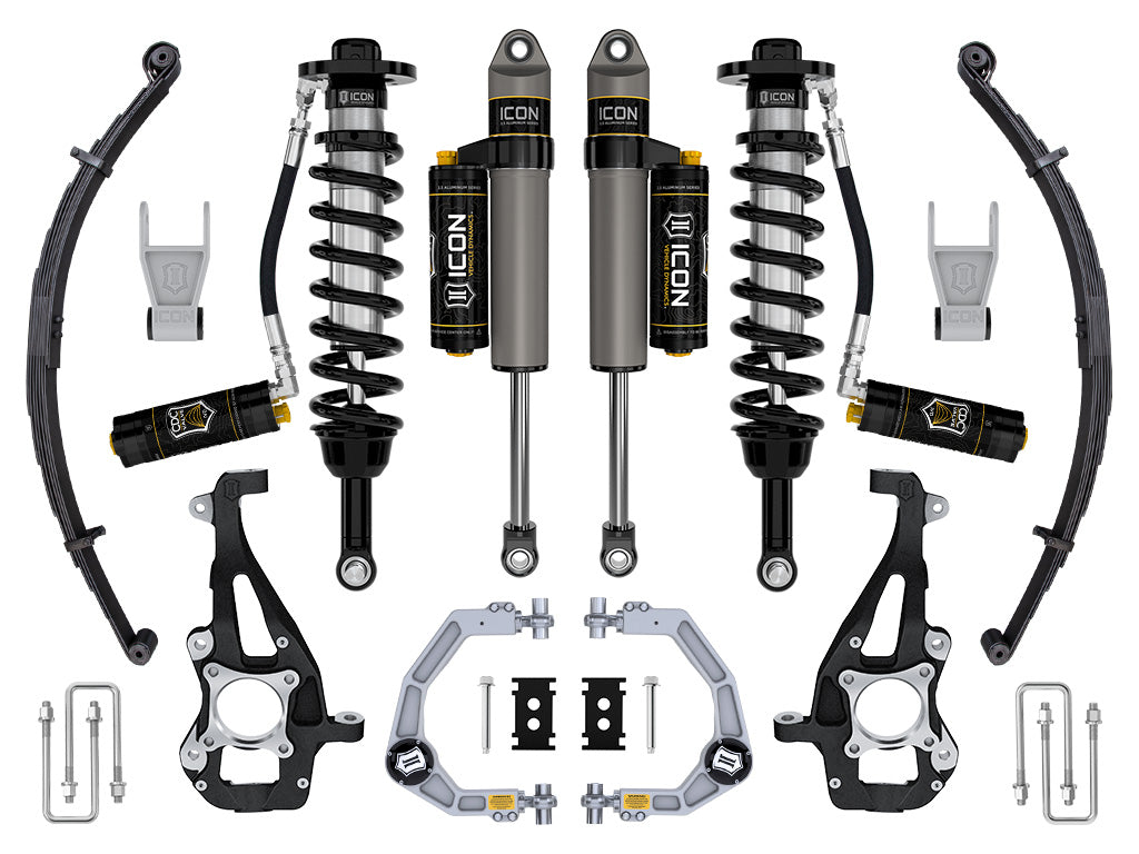 ICON Vehicle Dynamics K93144L 21-24 FORD F150 4WD 3.5-4.5" STAGE 4 SUSPENSION SYSTEM BILLET CDCV LEAF PACK for Select Ford F-150