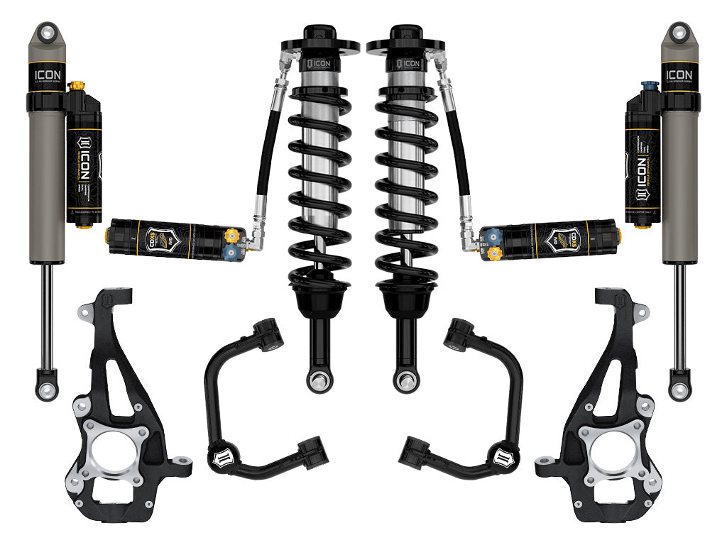 ICON Vehicle Dynamics K93144TD 21-24 FORD F150 4WD 3.5-4.5" STAGE 4 SUSPENSION SYSTEM TUBULAR CDXS for Select Ford F-150