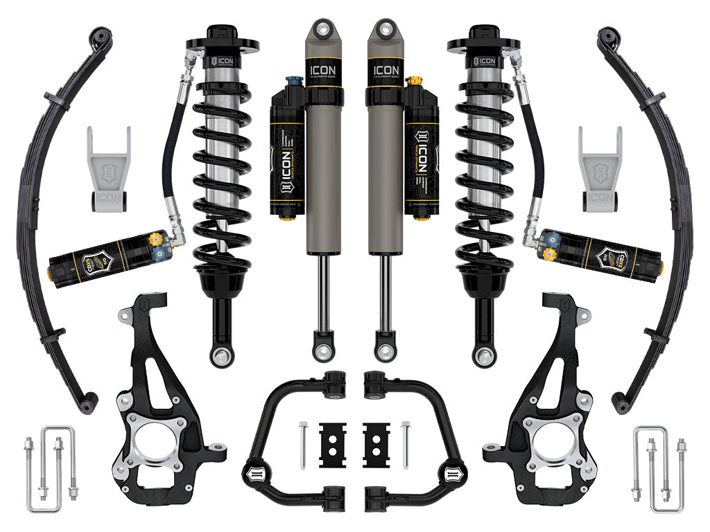 ICON Vehicle Dynamics K93144TLD 21-24 FORD F150 4WD 3.5-4.5" STAGE 4 SUSPENSION SYSTEM TUBULAR CDXS LEAF PACK for Select Ford F-150
