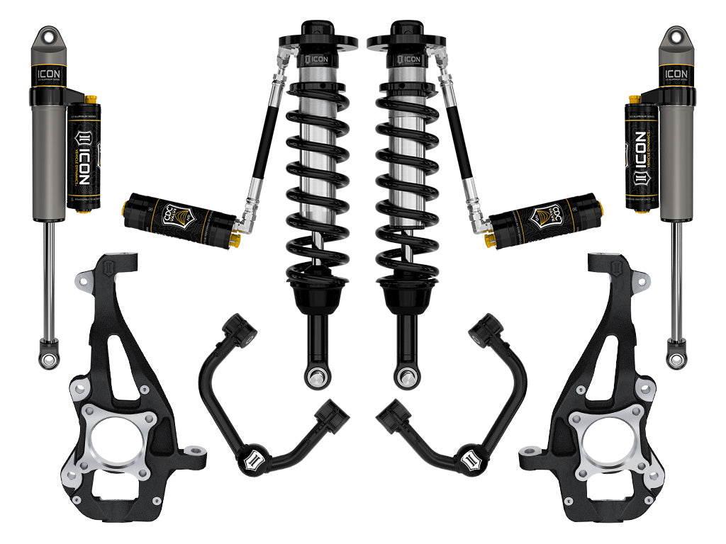 ICON Vehicle Dynamics K93144T 21-24 FORD F150 4WD 3.5-4.5" STAGE 4 SUSPENSION SYSTEM TUBULAR CDCV for Select Ford F-150