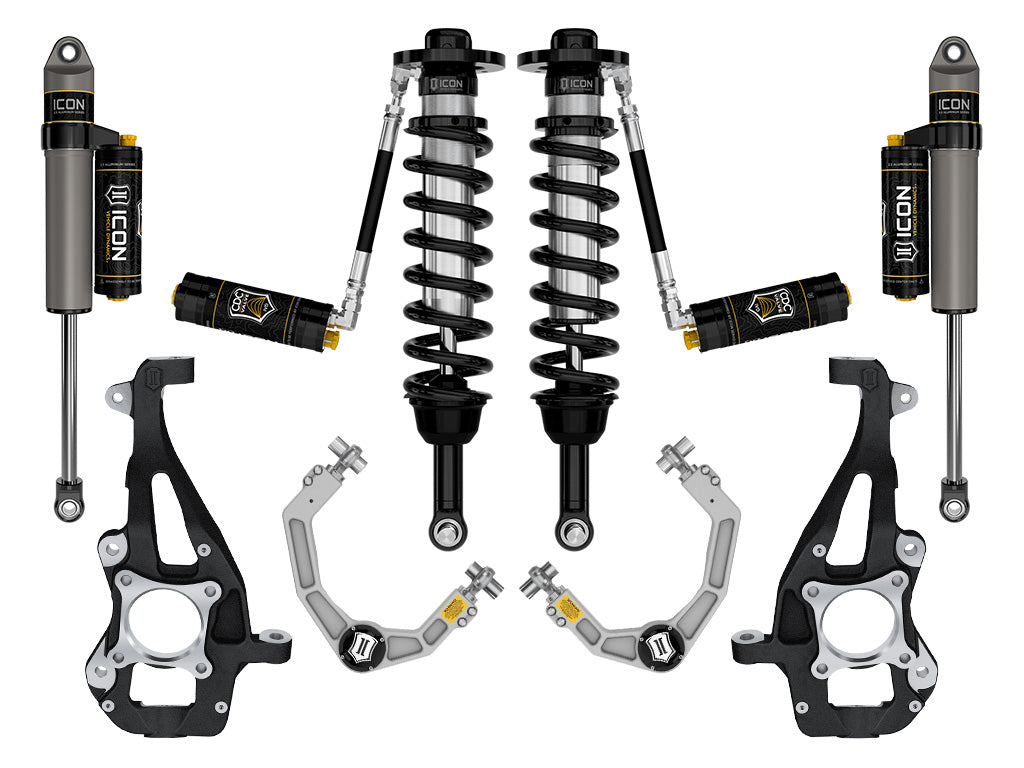 ICON Vehicle Dynamics K93144 21-24 FORD F150 4WD 3.5-4.5" STAGE 4 SUSPENSION SYSTEM BILLET CDCV for Select Ford F-150