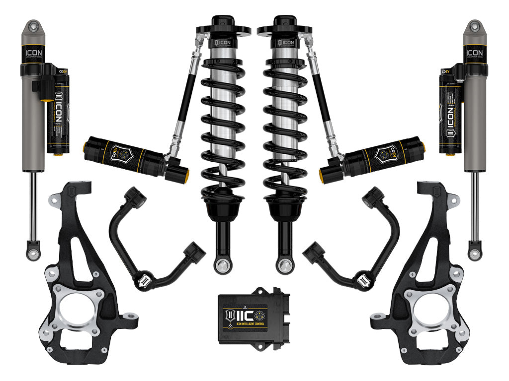 ICON Vehicle Dynamics K93145T 21-24 FORD F150 4WD 3.5-4.5" STAGE 5 SUSPENSION SYSTEM W TUBULAR UCA for Select Ford F-150