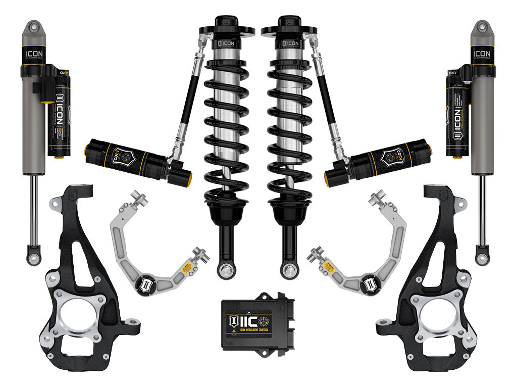 ICON Vehicle Dynamics K93145 21-24 FORD F150 4WD 3.5-4.5" STAGE 5 SUSPENSION SYSTEM W BILLET UCA for Select Ford F-150